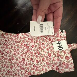 Cotton On Kids Floral Leggings - Pink and White